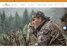 Tablet Screenshot of huntfishads.com